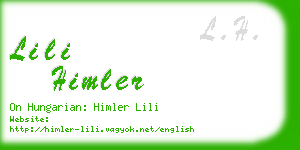 lili himler business card